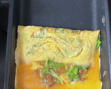 タイ風！鶏そぼろとパクチーの玉子焼き♫作り方7写真