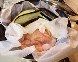 糸こんにゃくで代用！鶏胸肉のピリ辛油そば作り方1写真