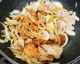 我が家の丼　豚肉の生姜炒め丼作り方4写真