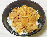 我が家の丼　豚肉の生姜炒め丼作り方7写真