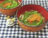 ピーマンのお味噌汁作り方14写真