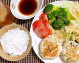 大葉とエノキのつくねハンバーグ作り方5写真