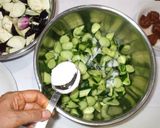 きゅうりナス梅肉あえ♪あるもので簡単薬膳作り方4写真