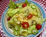 キウイと夏野菜サラダ作り方7写真