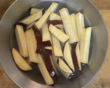 豚肉とさつまいも、塩バター炒め作り方2写真