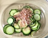 ズッキーニの梅おかか和え作り方6写真