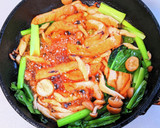 さつま揚げと小松菜の醤油炒め作り方4写真