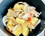 料理酒入りの簡単♡じゃがいものお味噌汁♡作り方2写真