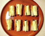 簡単余った餃子の皮で♪ちくわチーズ磯辺作り方1写真