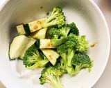 根菜茄子簡単ほんのりエビチリ温野菜サラダ作り方5写真