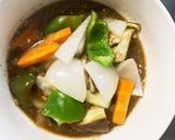 レンジ肉無豆腐きな粉オニオン味野菜炒め作り方14写真