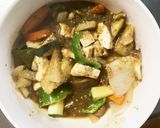 レンジ肉無豆腐きな粉オニオン味野菜炒め作り方15写真