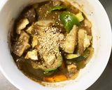 レンジ肉無豆腐きな粉オニオン味野菜炒め作り方18写真