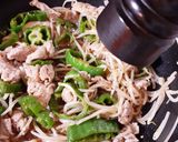 夏に！ピーマンともやしの肉炒め作り方7写真