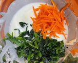 人参とほうれん草のチヂミ作り方3写真