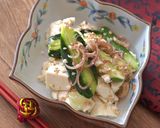 きゅうりと豆腐の塩だれサラダ作り方4写真