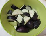 茄子と豚肉のハニーケチャップ炒め♡作り方1写真