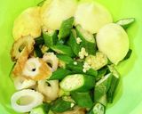 オクラと竹輪のマヨ醤油焼き★トースターで作り方3写真