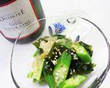 菊芋*とオクラの酢の物作り方4写真