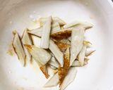 レンジ肉無チクワガーリック炒飯味野菜炒め作り方1写真