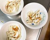 レンジ肉無チクワガーリック炒飯味野菜炒め作り方3写真