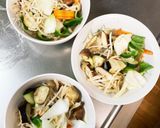 レンジ肉無チクワガーリック炒飯味野菜炒め作り方13写真