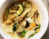 レンジ肉無チクワガーリック炒飯味野菜炒め作り方18写真