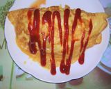 冷凍ストック餃子入りオムレツ。作り方3写真