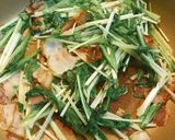 水菜とベーコンのシンプル炒め作り方4写真