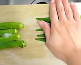 茹でないオクラのおつまみナムル作り方1写真
