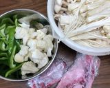 金森式ダイエット牛すじとキノコ炒め作り方1写真