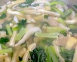 まいたけ 小松菜 油揚げの味噌汁^^作り方6写真