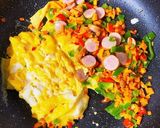 明太子のパスタソースで炒飯作り方7写真