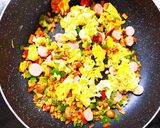 明太子のパスタソースで炒飯作り方8写真