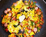 明太子のパスタソースで炒飯作り方11写真