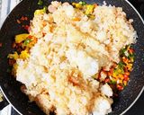明太子のパスタソースで炒飯作り方12写真