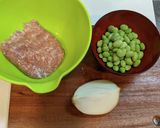枝豆入り鶏つくね作り方1写真