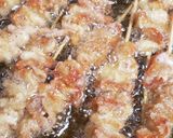 名古屋めし風!甘辛♪鳥皮串揚げ*鶏皮活用作り方5写真