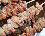 名古屋めし風!甘辛♪鳥皮串揚げ*鶏皮活用作り方6写真