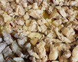 シシグ（豚バラ粗ミンチの塩ニンニク丼）作り方4写真