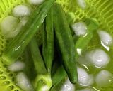オクラチーズ、エノキの豚肉巻き作り方3写真