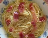 スープの素で☆カルボナーラ風そうめん作り方6写真