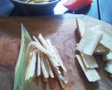 【キャンプ飯】挽肉入りきんぴらごぼう作り方1写真