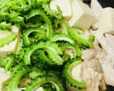 鶏肉＆豆腐●白味噌ゴーヤーチャンプルー作り方2写真