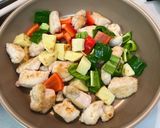 鶏むね肉と彩り野菜の甘酢炒め♩作り方7写真