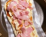 余り物で ジャーマンポテトピザ風作り方3写真
