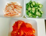 ほっこり美味しい♪トマトとオクラのスープ作り方1写真