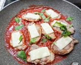 簡単イタリアン！豚ヒレ肉のピザ職人風作り方4写真