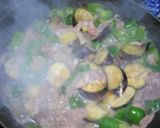 茄子とピーマン・シメジの肉味噌炒め。作り方3写真