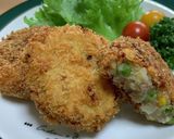 コロッケ　豚挽肉と野菜入り作り方16写真
